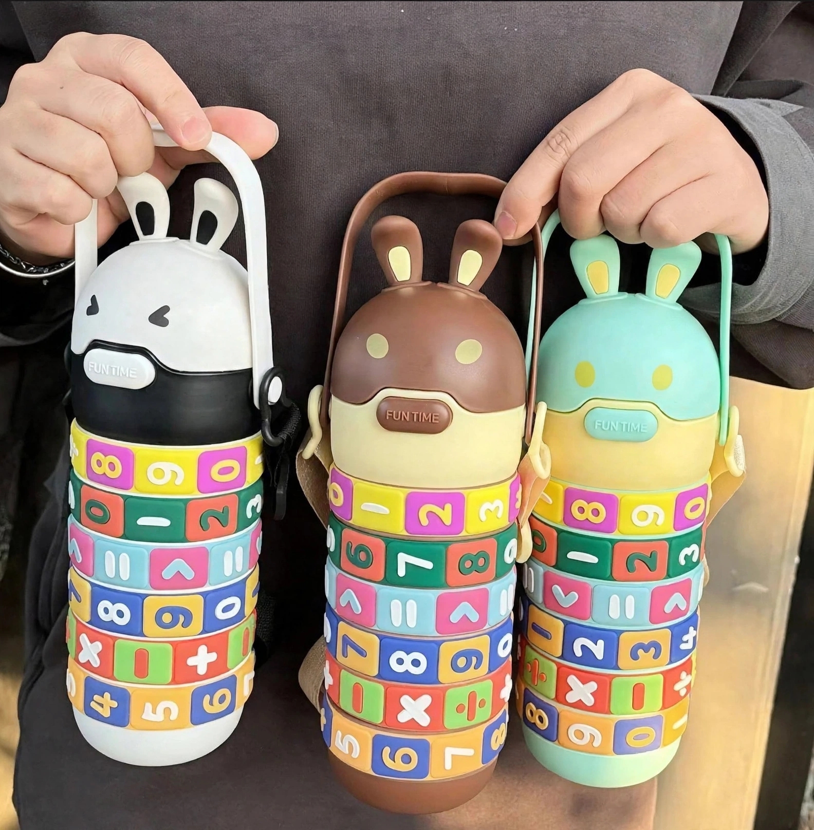 Hot & Cool Puzzle Water Bottle for Kids - Image 3
