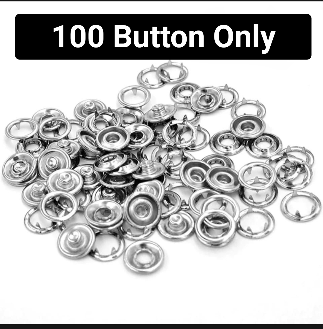 100 Snap Buttons 9.5mm – Sew-Free - Image 9