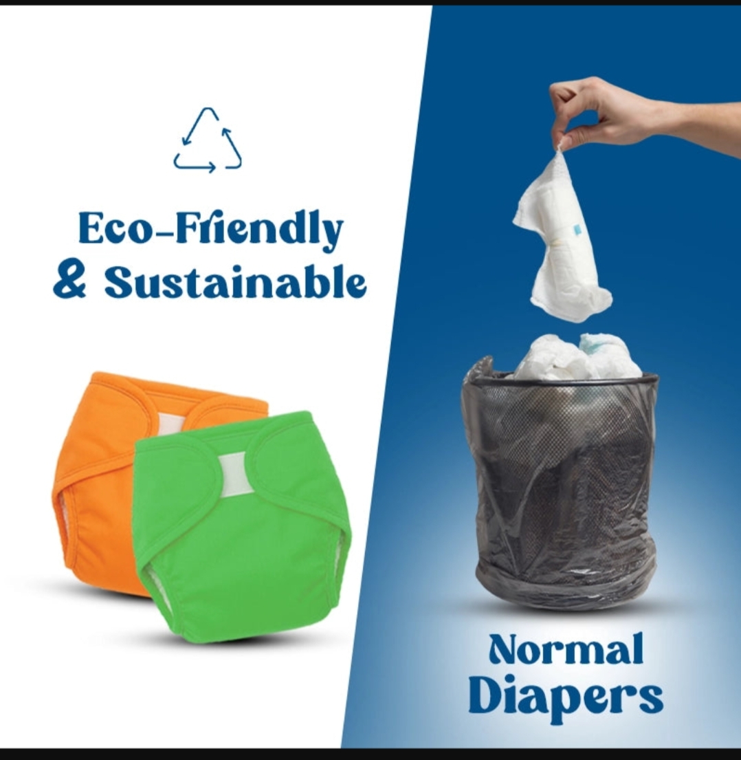Reusable Cotton Cloth Baby Diapers - Image 7