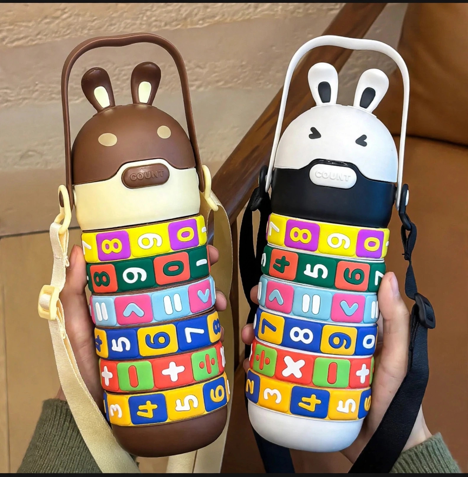 Hot & Cool Puzzle Water Bottle for Kids - Image 2