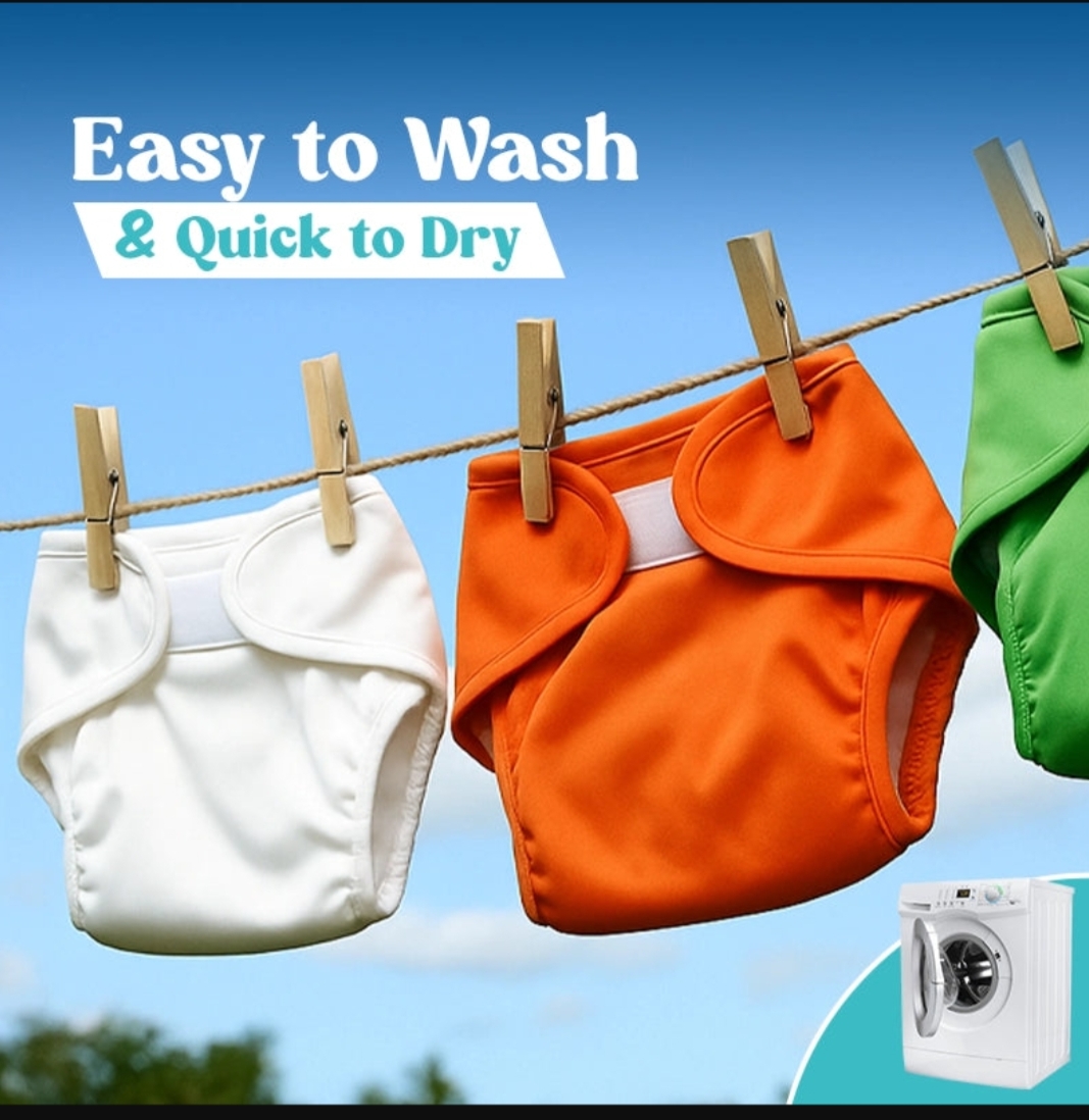 Reusable Cotton Cloth Baby Diapers - Image 3