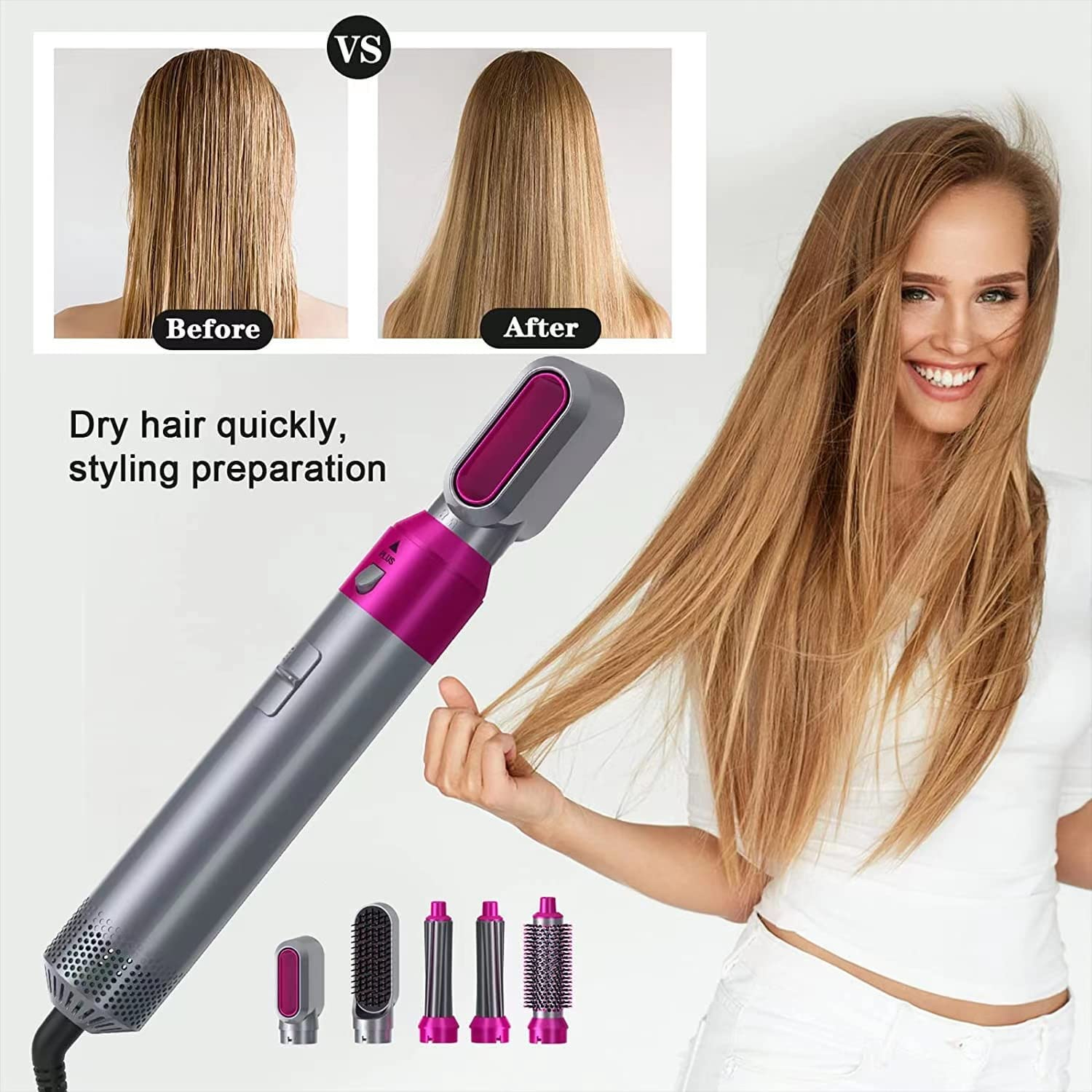 5 in 1 Hot Air Styler & Dryer Brush - Image 8