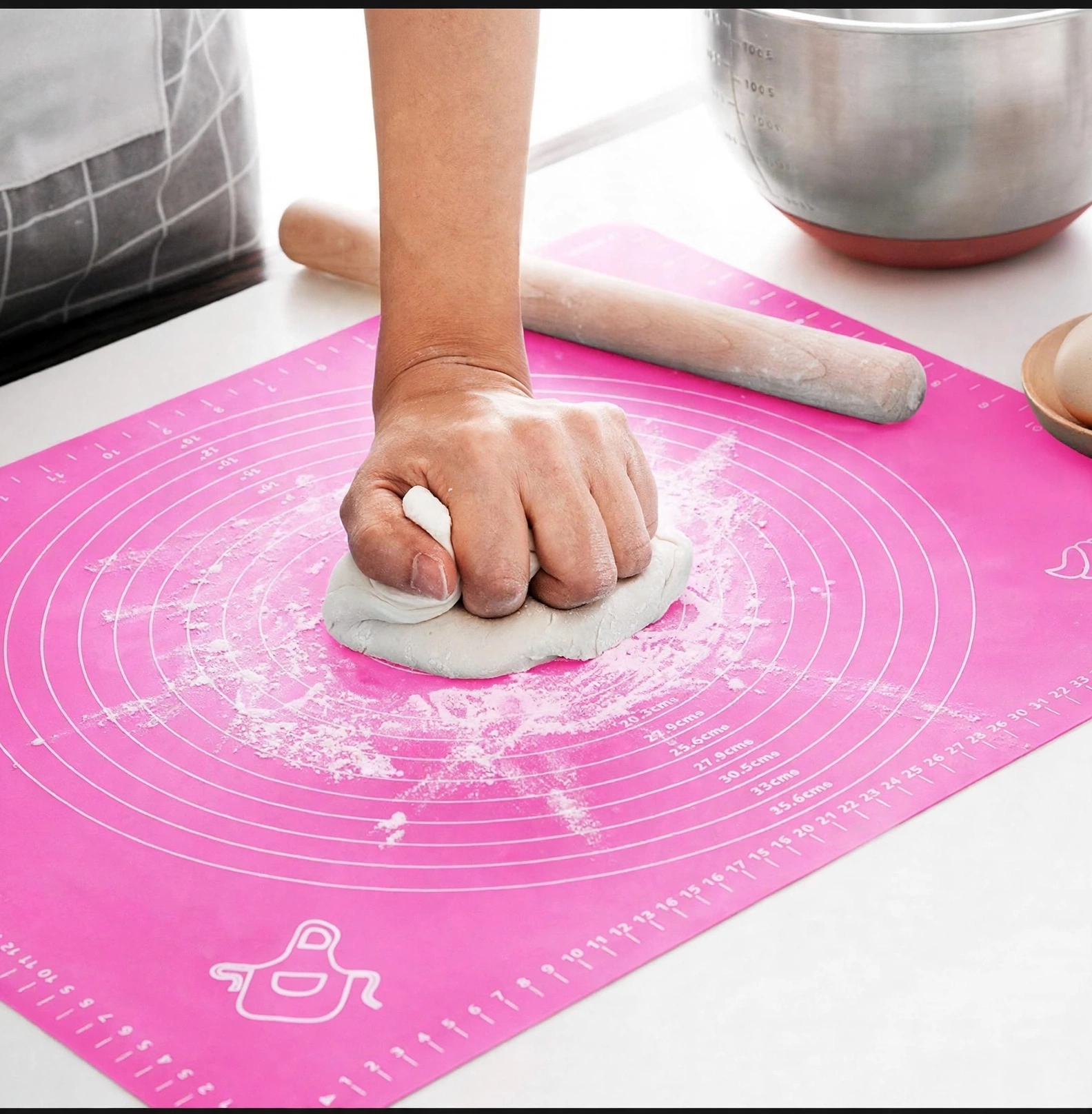 Large Silicone Roti Mat – Non-Stick Kneading Sheet - Image 3
