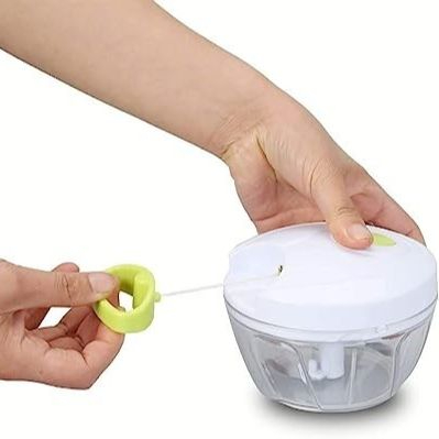 500ml Hand Pull Chopper & Garlic Crusher - Image 8