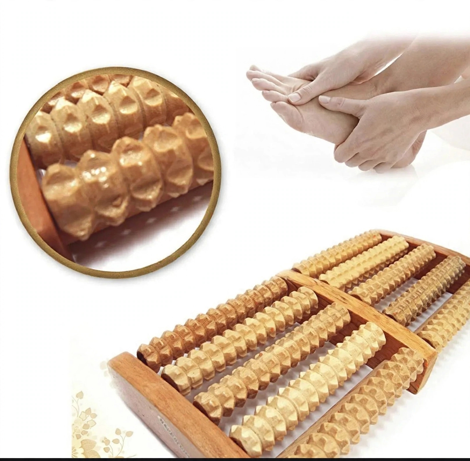 Wooden Foot Massager Roller - Image 5