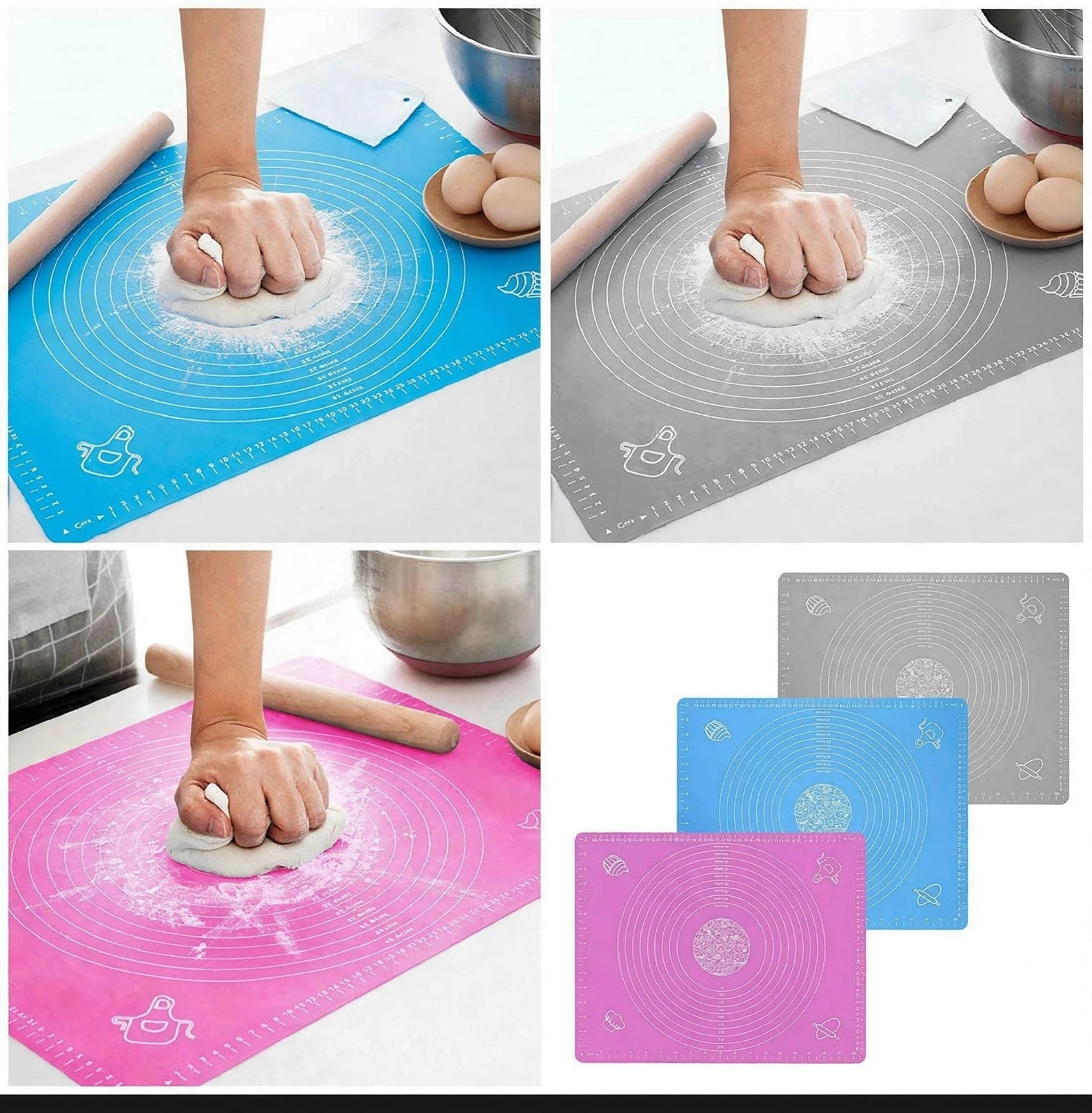 Large Silicone Roti Mat – Non-Stick Kneading Sheet - Image 8