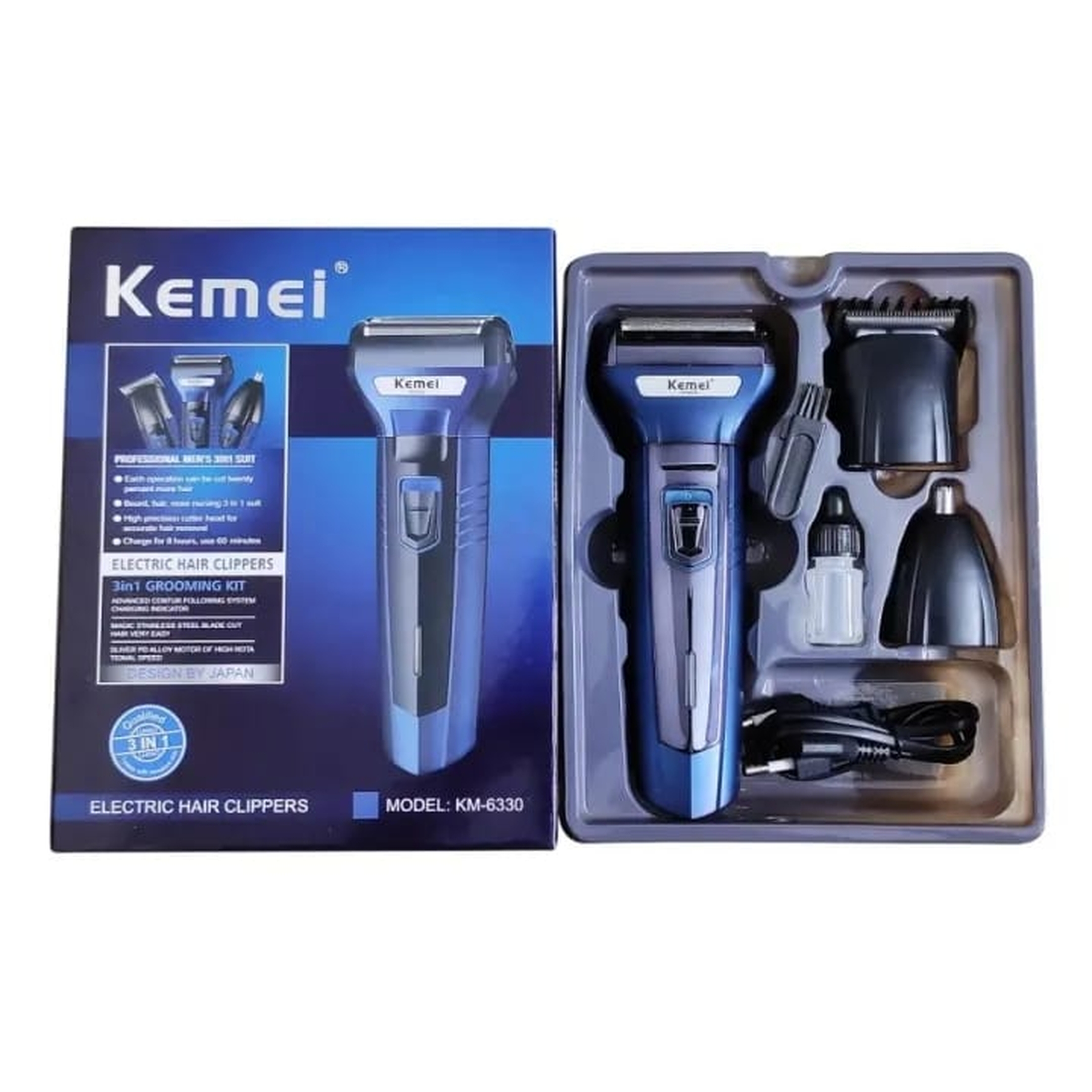 3 in 1 Rechargeable Shaver, Clipper & Beard Trimmer - Image 4