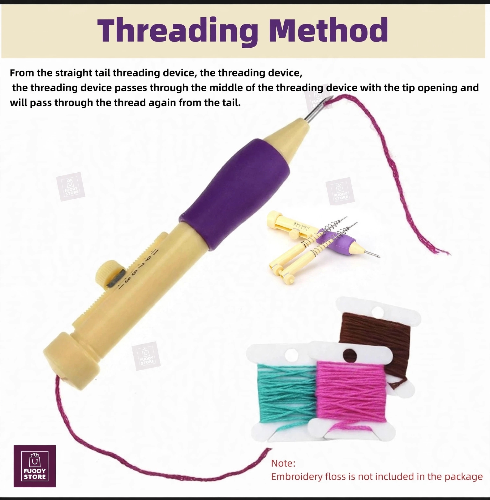 Embroidery Punch Needle Pen โ DIY Craft Kit - Image 6