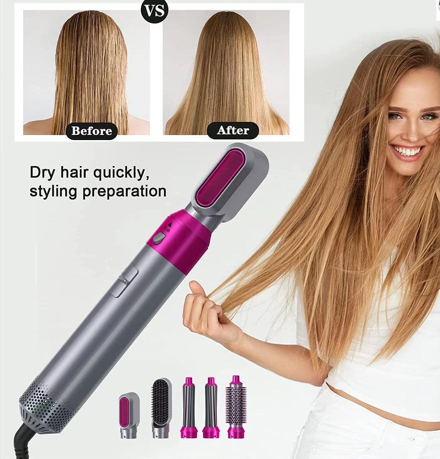 5 in 1 Hot Air Styler & Dryer Brush - Image 3