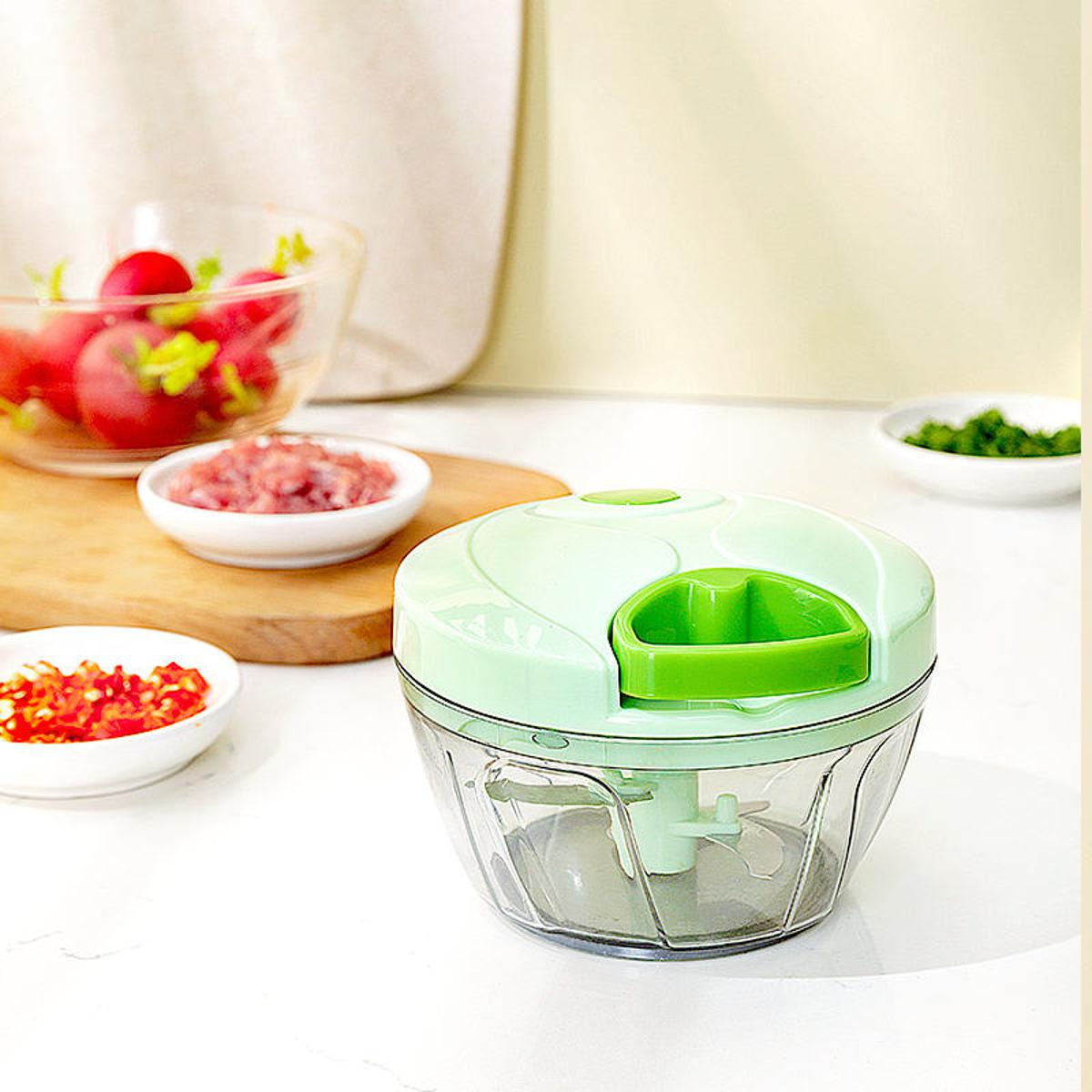 500ml Hand Pull Chopper & Garlic Crusher - Image 7